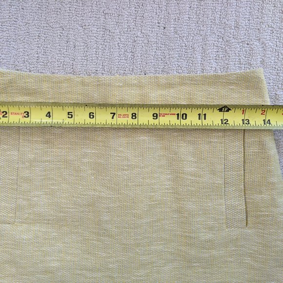 Banana Republic pale yellow tweed pencil skirt - Picture 12 of 12